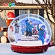 Sayok Giant Christmas Inflatable Snowglobe Transparent Snow Globe Bounce House for Kids